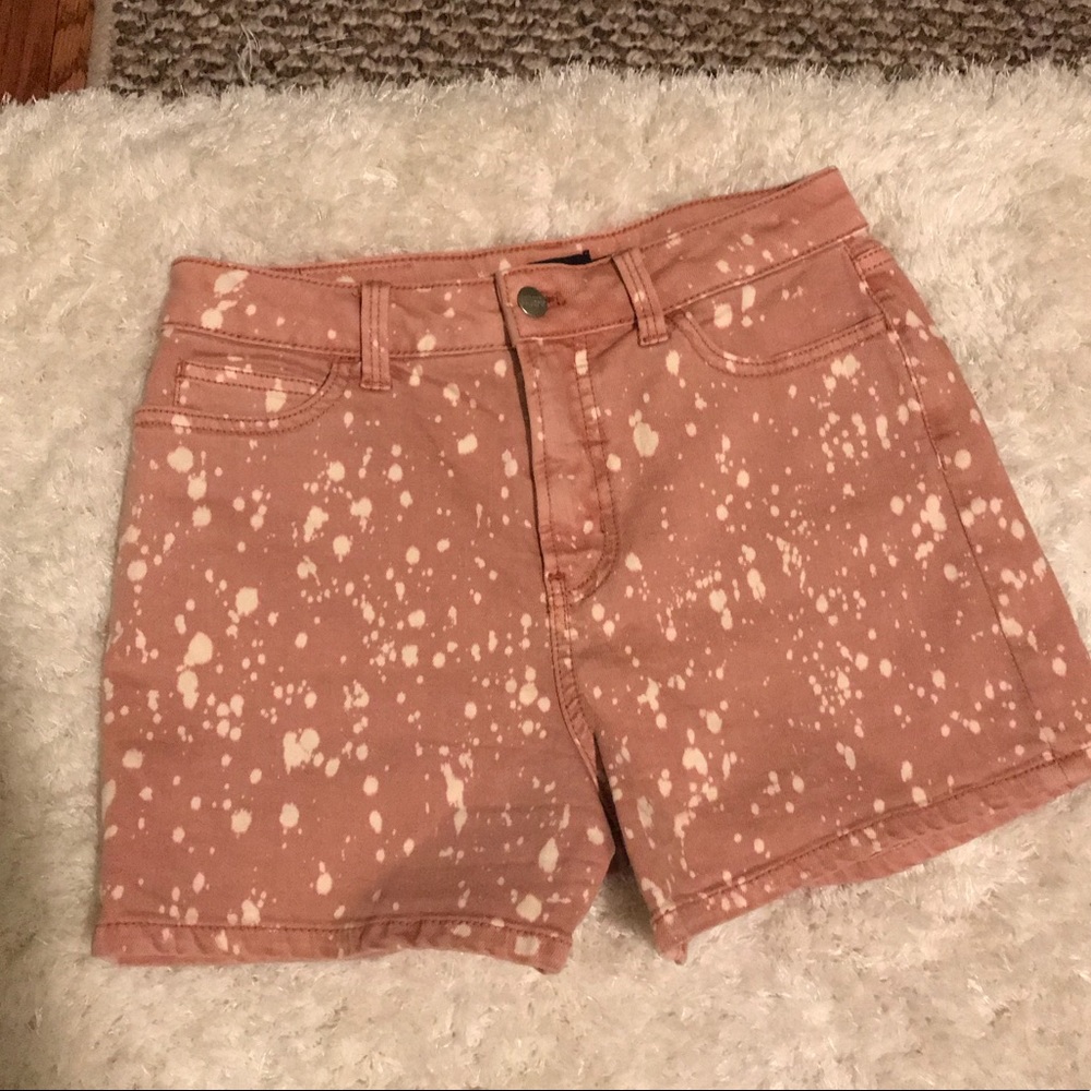 Kate Spade Saturday Salmon Splatter Shorts Sz 4